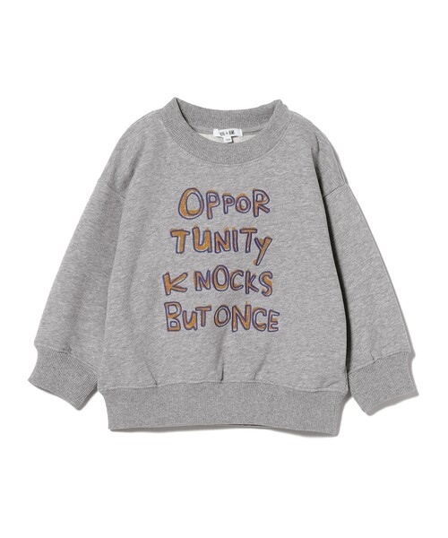 B:MING by BEAMS（ビーミングバイビームス）の「フロント 刺繍 クルーネック スウェット（100～140cm）（スウェット・キッズ・ライトグレー/ピンク・140/130/100/110）」の13枚目の写真