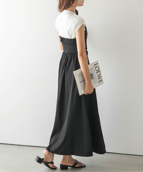 AMELY（エミリー）の「カットソードッキングワンピース（ワンピース・レディース・グレー/ブラック・L/M）」の11枚目の写真