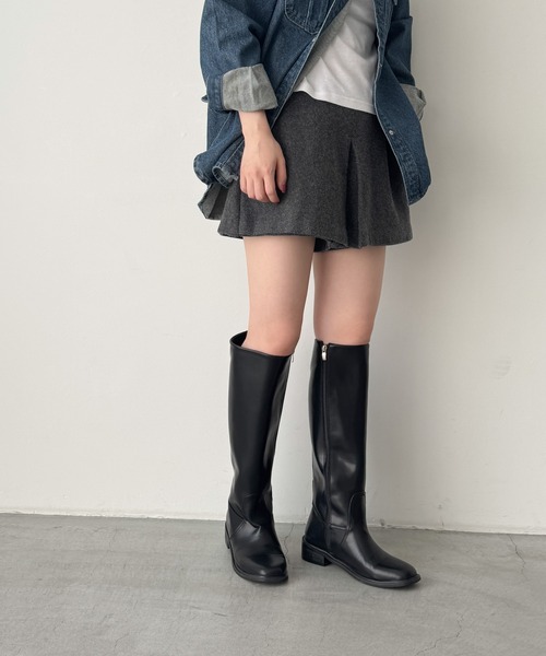 CANAL JEAN（キャナルジーン）の「El mar　レザーロングブーツ（ブーツ・レディース・ブラック・23.5/24/24.5/25）」の6枚目の写真
