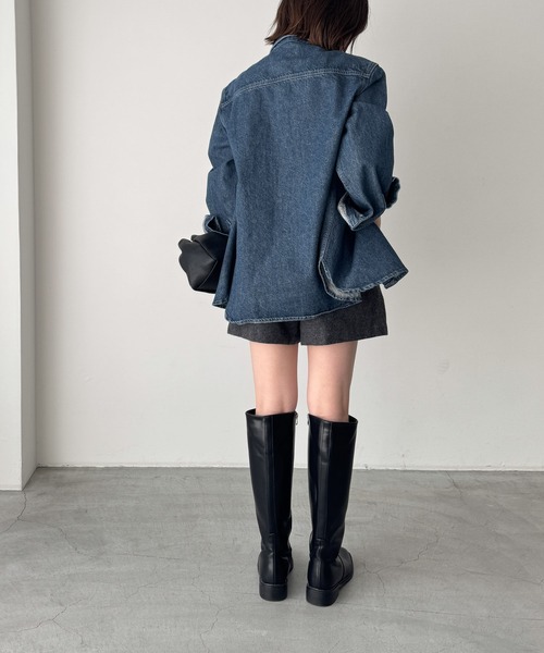CANAL JEAN（キャナルジーン）の「El mar　レザーロングブーツ（ブーツ・レディース・ブラック・23.5/24/24.5/25）」の10枚目の写真