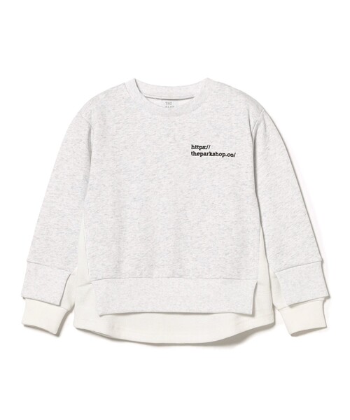 こども ビームス(コドモビームス)の「THE PARK SHOP / ワッフル クルーネック スウェット(95~145cm)(スウェット・キッズ・ホワイト/ネイビー・95/105/115/125/145/135)」の2枚目の写真