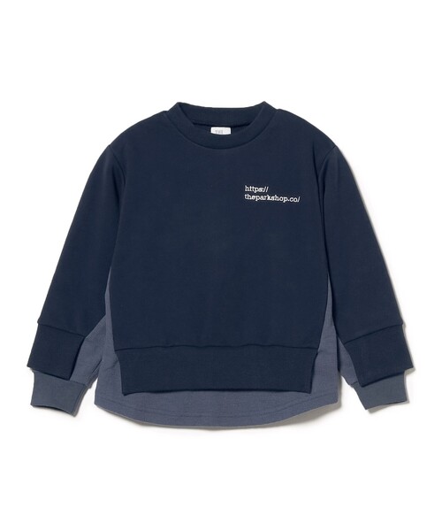 こども ビームス(コドモビームス)の「THE PARK SHOP / ワッフル クルーネック スウェット(95~145cm)(スウェット・キッズ・ホワイト/ネイビー・95/105/115/125/145/135)」の8枚目の写真