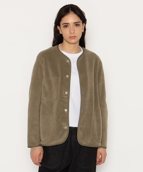 DANTON（ダントン）の「WOMEN'S FLEECE COLLARLESS JACKET（ノーカラー