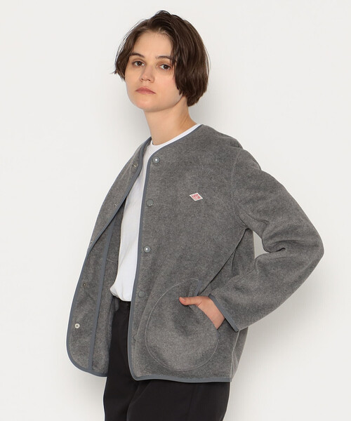 DANTON（ダントン）の「WOMEN'S FLEECE COLLARLESS JACKET（ノー