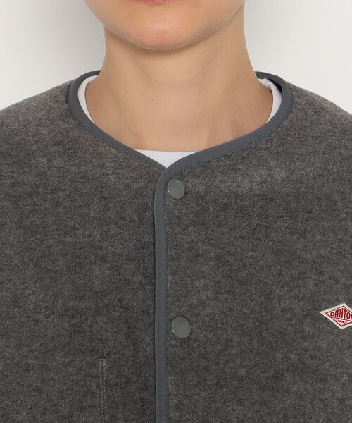 DANTON（ダントン）の「WOMEN'S FLEECE COLLARLESS JACKET（ノーカラー