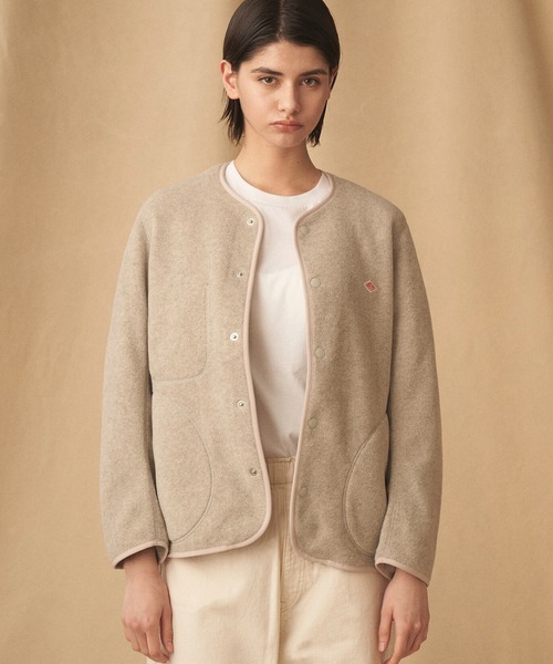 DANTON（ダントン）の「WOMEN'S FLEECE COLLARLESS JACKET（ノーカラー