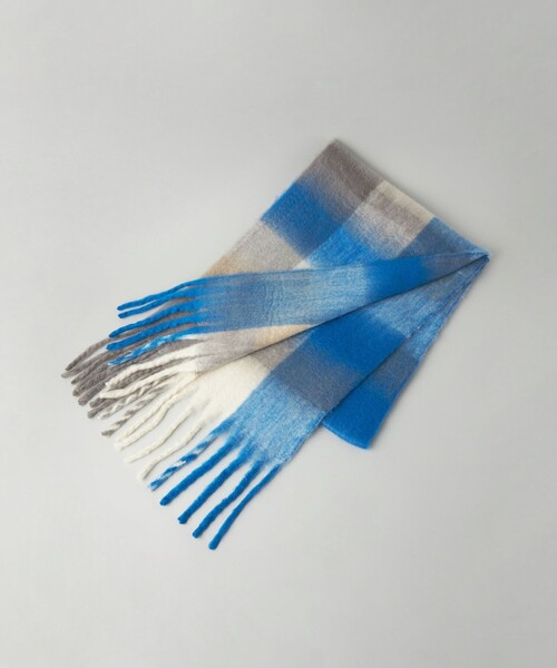 CITEN（シテン）の「＜CITEN＞カラフルチェックストール（ストール/ショール・レディース・オレンジ/ライトブルー・FREE）」の13枚目の写真