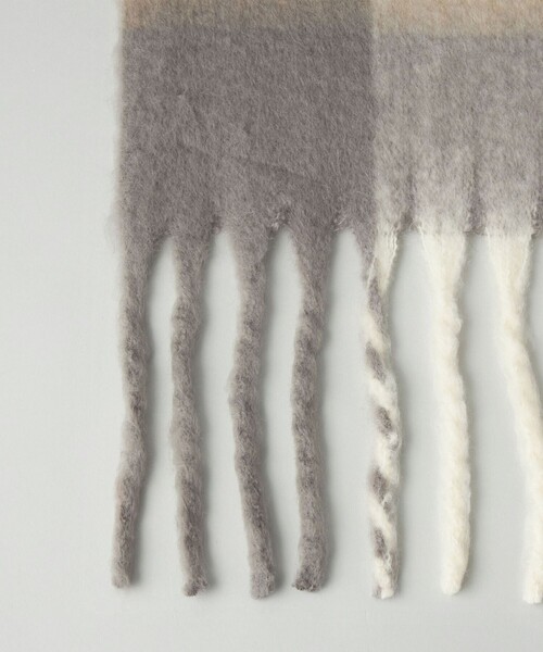 CITEN（シテン）の「＜CITEN＞カラフルチェックストール（ストール/ショール・レディース・オレンジ/ライトブルー・FREE）」の14枚目の写真