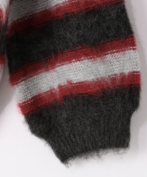 PBLIM（ページボーイリム）の「PBLIM/カラーボーダーニット（ニット/セーター・レディース・ブルー/レッド/グリーン・FREE）」の13枚目の写真