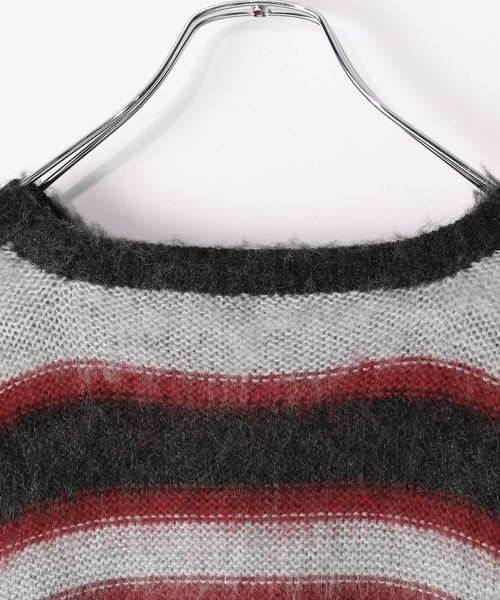 PBLIM（ページボーイリム）の「PBLIM/カラーボーダーニット（ニット/セーター・レディース・ブルー/レッド/グリーン・FREE）」の17枚目の写真