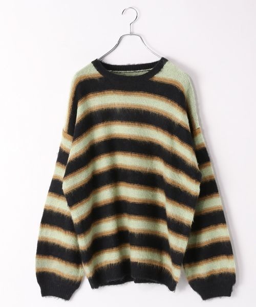 PBLIM（ページボーイリム）の「PBLIM/カラーボーダーニット（ニット/セーター・レディース・ブルー/レッド/グリーン・FREE）」の18枚目の写真