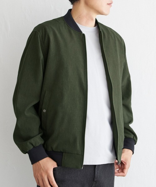 ikka（イッカ）の「Teflon(R)ブルゾン（ブルゾン・メンズ・オリーブ/ブラック/スモークグレー・XL/L/M/S）」の3枚目の写真