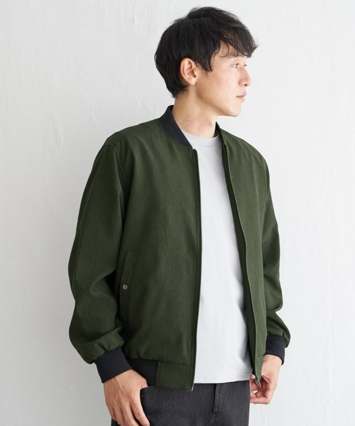 ikka（イッカ）の「Teflon(R)ブルゾン（ブルゾン・メンズ・オリーブ/ブラック/スモークグレー・XL/L/M/S）」の5枚目の写真