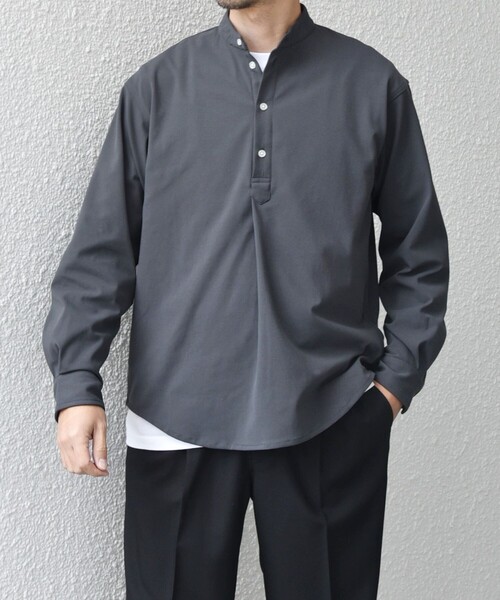 SHIPS any: SORONA(R) ストレッチ ジャージー バンドスキッパー プル