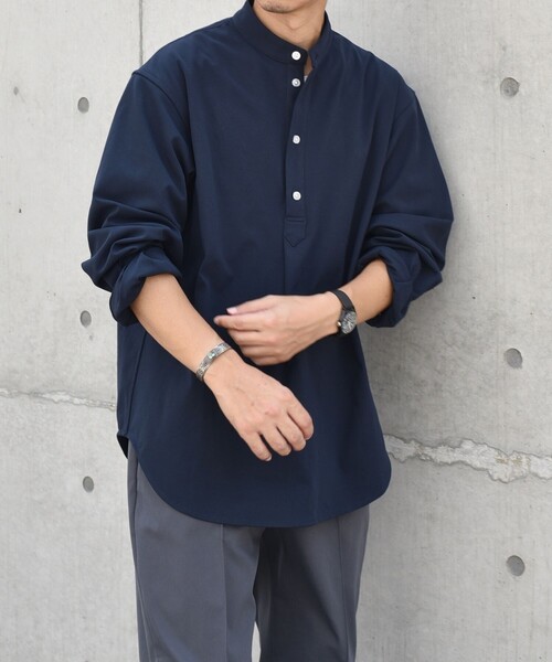 SHIPS any: SORONA(R) ストレッチ ジャージー バンドスキッパー プル