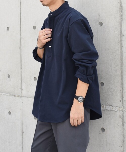 SHIPS any: SORONA(R) ストレッチ ジャージー バンドスキッパー プル