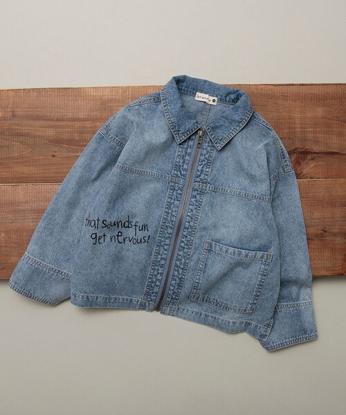 BRANSHES（ブランシェス）の「【綿100％】ライトデニムジャケット（デニムジャケット・キッズ・ブルー・90/100/110/120/130/140/150）」の16枚目の写真