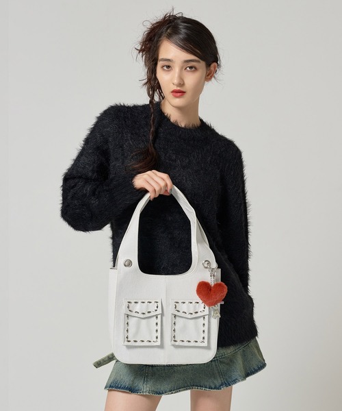 スタッズ レザーバック TINA：JOJUN（ハンドバッグ）｜TINA：JOJUN