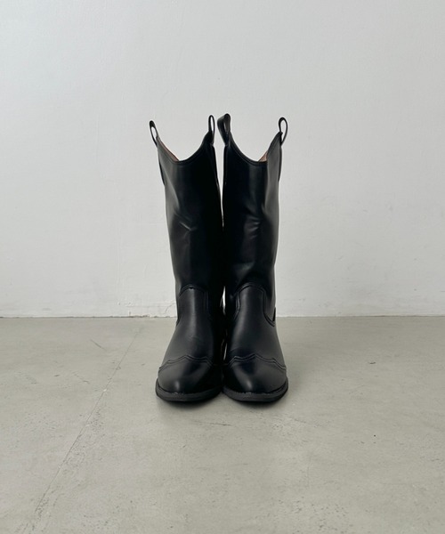 CLEA（クレア）の「スリムトゥウエスタンブーツ（ブーツ）」 - WEAR