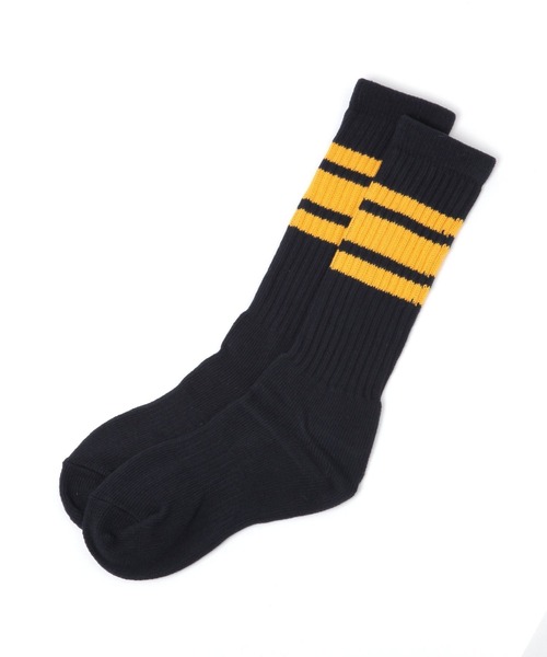 LOWRYS FARM（ローリーズファーム）の「ラインソックス 136308（ソックス/靴下・レディース・ネイビー/レッド/イエロー系その他/ブラック/グリーン・FREE）」の3枚目の写真