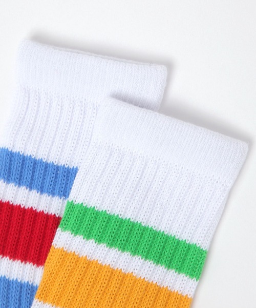 LOWRYS FARM（ローリーズファーム）の「ラインソックス 136308（ソックス/靴下・レディース・ネイビー/レッド/イエロー系その他/ブラック/グリーン・FREE）」の11枚目の写真