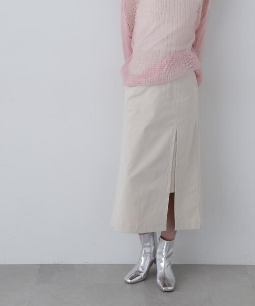 N.(N. Natural Beauty Basic)(エヌエヌナチュラルビューティーベーシック)の「◆コーデュロイスリットスカート(スカート・レディース・チャコールグレー/クリーム/ブラウン・SMALL/MEDIUM)」の8枚目の写真