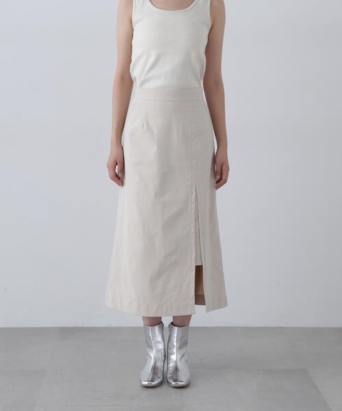 N.(N. Natural Beauty Basic)(エヌエヌナチュラルビューティーベーシック)の「◆コーデュロイスリットスカート(スカート・レディース・チャコールグレー/クリーム/ブラウン・SMALL/MEDIUM)」の15枚目の写真