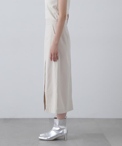 N.(N. Natural Beauty Basic)(エヌエヌナチュラルビューティーベーシック)の「◆コーデュロイスリットスカート(スカート・レディース・チャコールグレー/クリーム/ブラウン・SMALL/MEDIUM)」の16枚目の写真