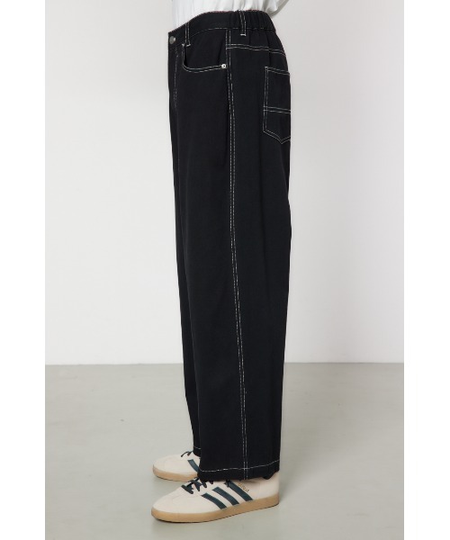RODEO CROWNS WIDE BOWL（ロデオクラウンズワイドボウル）の「color stitching pants（その他パンツ・メンズ・アイボリー/ブラック/ブラウン・LARGE/MEDIUM）」の10枚目の写真