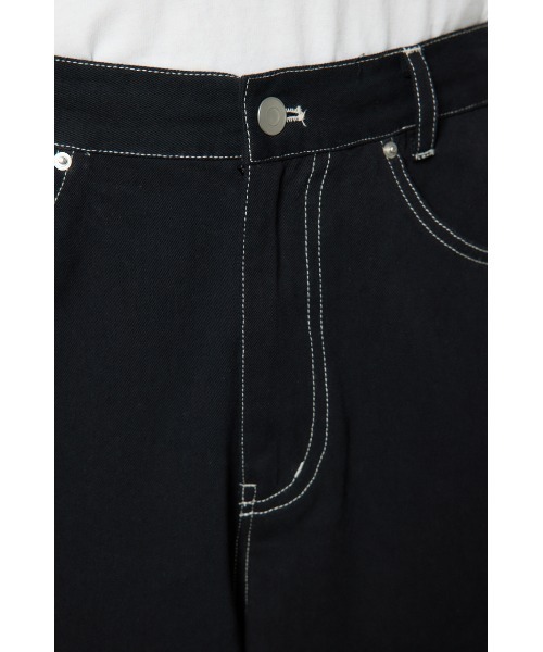 RODEO CROWNS WIDE BOWL（ロデオクラウンズワイドボウル）の「color stitching pants（その他パンツ・メンズ・アイボリー/ブラック/ブラウン・LARGE/MEDIUM）」の14枚目の写真