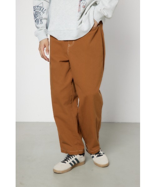 RODEO CROWNS WIDE BOWL（ロデオクラウンズワイドボウル）の「color stitching pants（その他パンツ・メンズ・アイボリー/ブラック/ブラウン・LARGE/MEDIUM）」の4枚目の写真