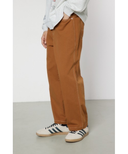RODEO CROWNS WIDE BOWL（ロデオクラウンズワイドボウル）の「color stitching pants（その他パンツ・メンズ・アイボリー/ブラック/ブラウン・LARGE/MEDIUM）」の5枚目の写真