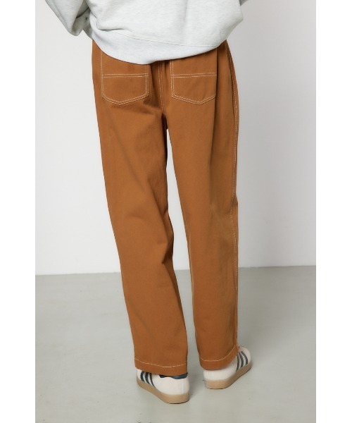 RODEO CROWNS WIDE BOWL（ロデオクラウンズワイドボウル）の「color stitching pants（その他パンツ・メンズ・アイボリー/ブラック/ブラウン・LARGE/MEDIUM）」の6枚目の写真