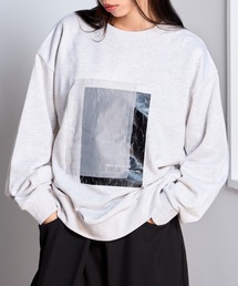 【MAISON BREEZE】裏毛オーガンジープルオーバースウェット DTK