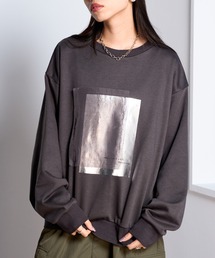 【MAISON BREEZE】裏毛オーガンジープルオーバースウェット　DTK