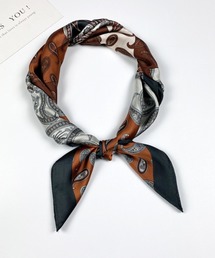 gypsohila ジプソフィア ペイズリー ニットストール ブラウン ストール