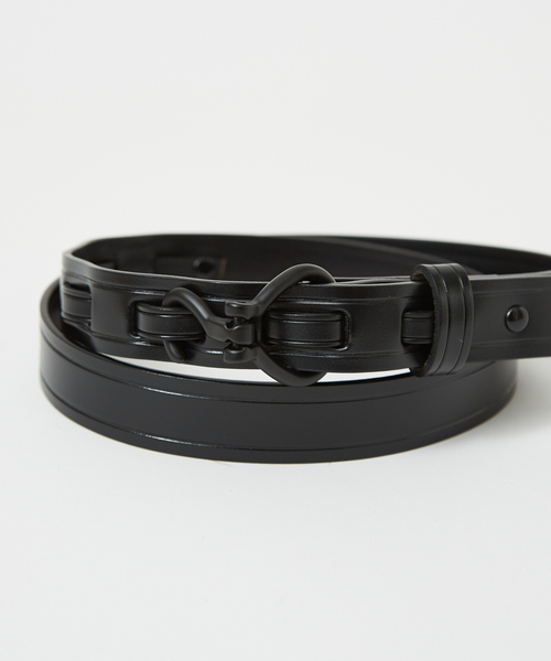 ABAHOUSE(アバハウス)の「Black Leather Hook Belt /ピックベルト/フックベルト/ユニセックス(ベルト・メンズ・その他1/その他2/その他3/その他4・フリー)」の8枚目の写真