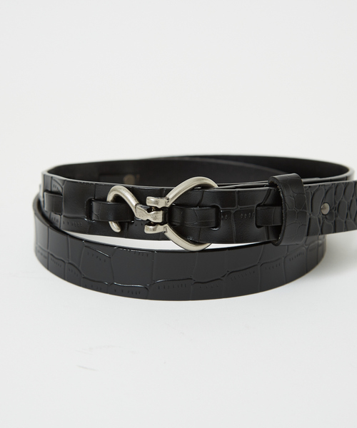 ABAHOUSE(アバハウス)の「Black Leather Hook Belt /ピックベルト/フックベルト/ユニセックス(ベルト・メンズ・その他1/その他2/その他3/その他4・フリー)」の13枚目の写真