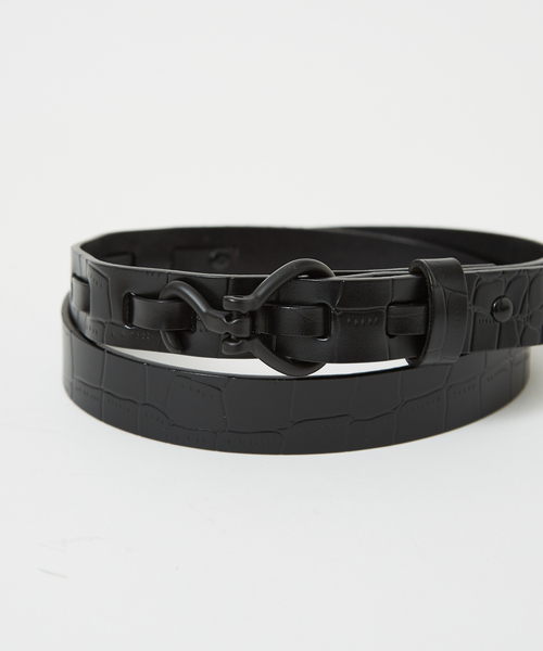 ABAHOUSE(アバハウス)の「Black Leather Hook Belt /ピックベルト/フックベルト/ユニセックス(ベルト・メンズ・その他1/その他2/その他3/その他4・フリー)」の17枚目の写真