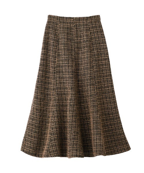 Tweed Flare スカート セール】Tuche/トゥシェ ハレの日style ミックスツイード フレア