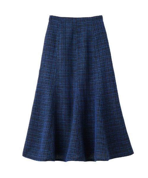Tuche(トゥシェ)の「Tuche/トゥシェ ハレの日style ミックスツイード フレアロングスカート(スカート・レディース・ブラウン系その他/ブルー系その他・MEDIUM/LARGE)」の14枚目の写真