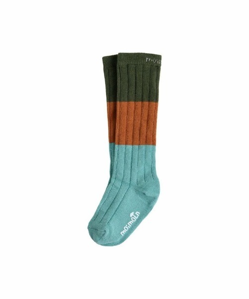 moimoln（モイモルン）の「ペロロングソックス（ソックス/靴下・キッズ・マスタード/ミント・10cm/12cm/14cm/16cm）」の3枚目の写真
