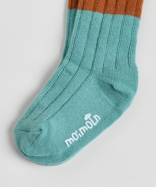 moimoln（モイモルン）の「ペロロングソックス（ソックス/靴下・キッズ・マスタード/ミント・10cm/12cm/14cm/16cm）」の5枚目の写真