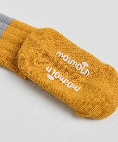 moimoln（モイモルン）の「ペロロングソックス（ソックス/靴下・キッズ・マスタード/ミント・10cm/12cm/14cm/16cm）」の9枚目の写真
