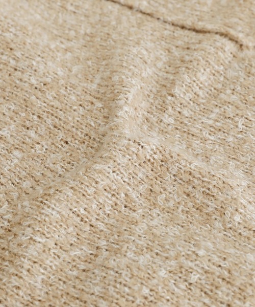 n'OrLABEL（ノアールレーベル）の「【機能素材】『ブークレニットコーディガン』（カーディガン/ボレロ・レディース・ミックスグレー/ブラウン系その他/ベージュ/ネイビー・FREE）」の18枚目の写真