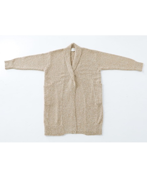 n'OrLABEL（ノアールレーベル）の「【機能素材】『ブークレニットコーディガン』（カーディガン/ボレロ・レディース・ミックスグレー/ブラウン系その他/ベージュ/ネイビー・FREE）」の19枚目の写真