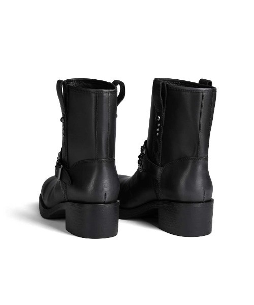 ASH（アッシュ）の「ASH/アッシュ【TEQUILA】スタッズベルト ウエスタンショートブーツ ５cmヒール（ブーツ・レディース・ブラック・36/38/37）」の6枚目の写真