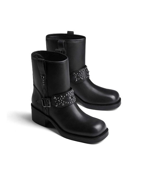 ASH（アッシュ）の「ASH/アッシュ【TEQUILA】スタッズベルト ウエスタンショートブーツ ５cmヒール（ブーツ・レディース・ブラック・36/38/37）」の13枚目の写真