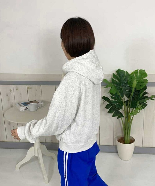 CRB（シーアールビー）の「ハーフジッププルパーカー（パーカー・レディース・グレー/ベージュ/チャコール・F）」の18枚目の写真