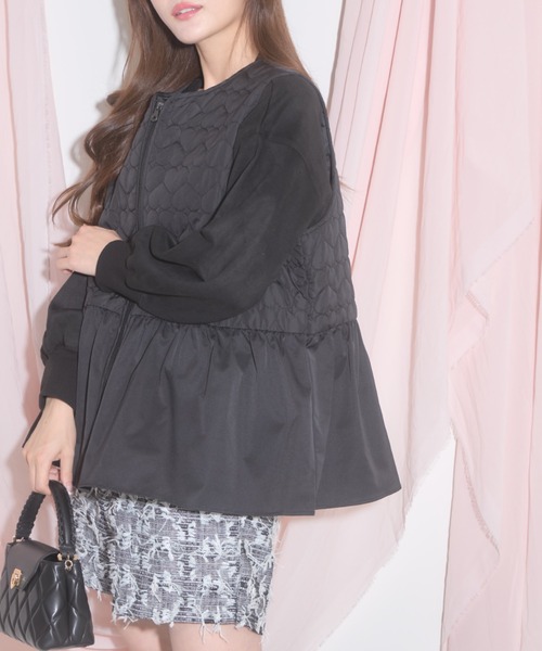ZOZO限定】ハートキルティングベスト（ベスト）｜tocco closet
